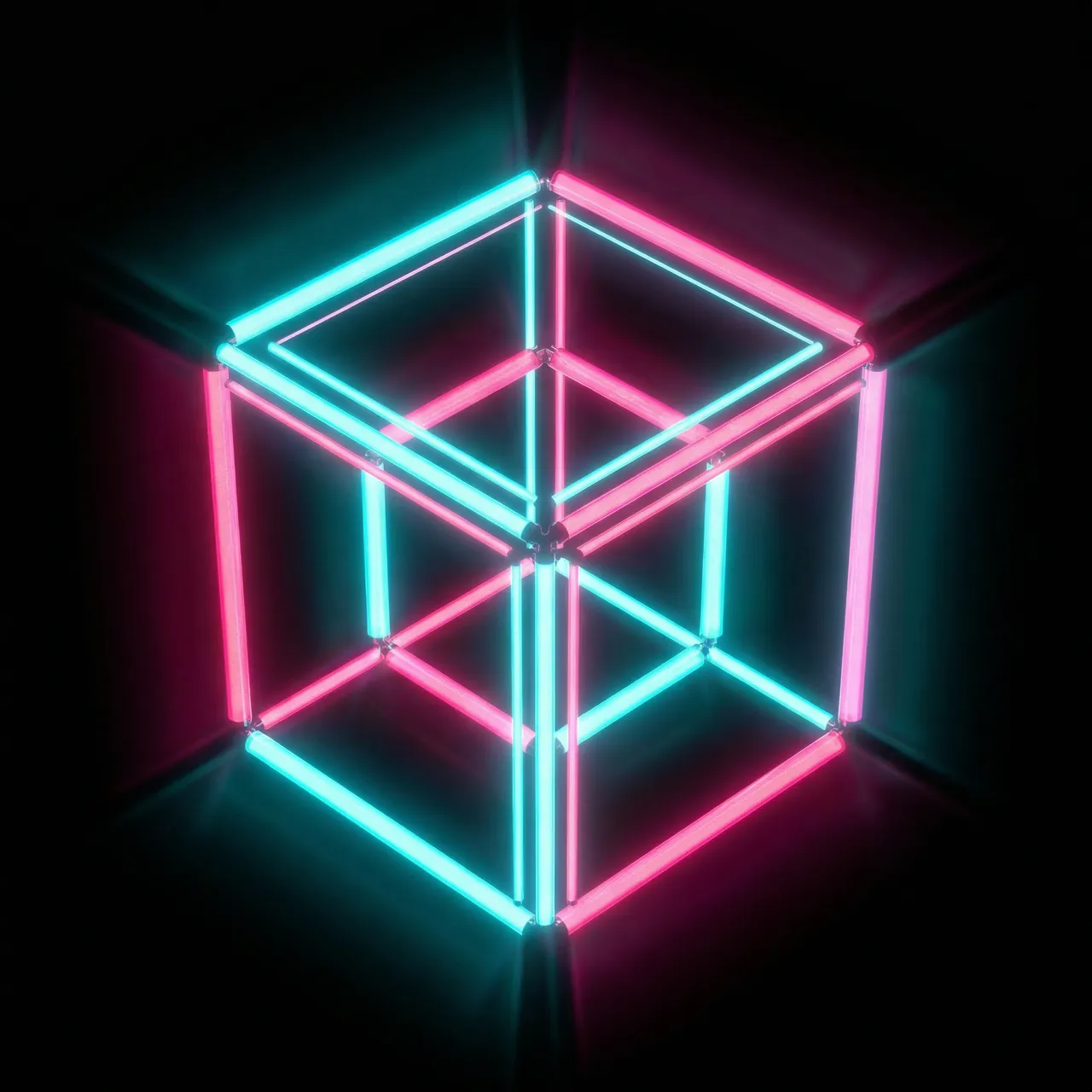 炸金花 霓虹线框娱乐城标志